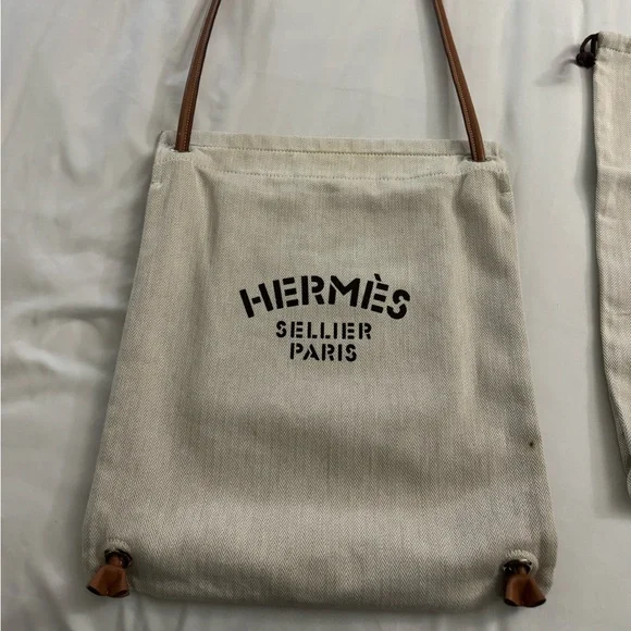 Hermes Maline Canvas Bag